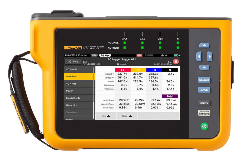 Fluke 1775 Basic, Power Quality Analyzer (Item no. 5272784)