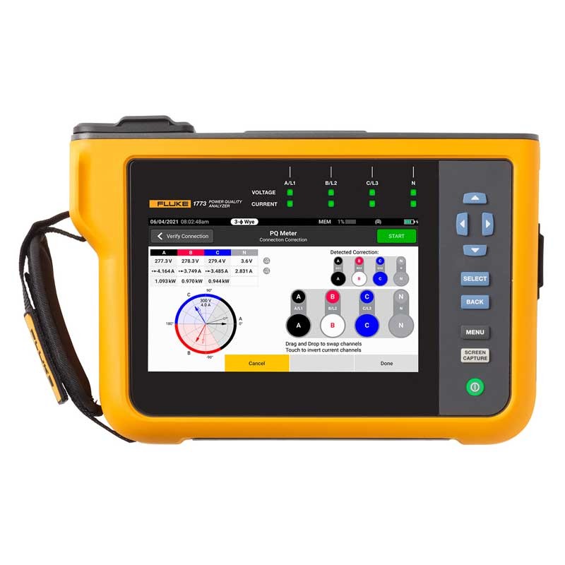 Fluke 1773 Basic, Power Quality Analyzer (Item no. 5272757)