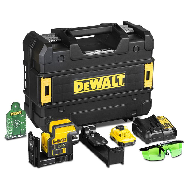 Dewalt DCE0822D1G-XE 10.8V 0.8V Li-Ion Green Crossline Laser Level Kit