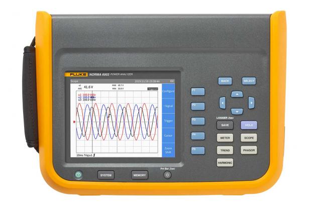 Fluke Norma 6000 Series Portable Power Analyzers (item no. 5132956, 5132963, 5132974, 5132988)