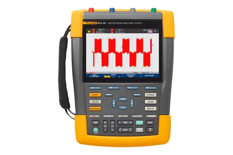 Fluke MDA-550 Series III Motor Drive Analyzer 4CH CLR PRO (Item No. 5282560)