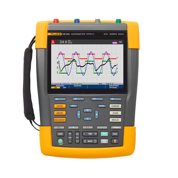 Fluke 190-204-III-S, Scopemeter 4 Channel 200MHZ Color SCC 1