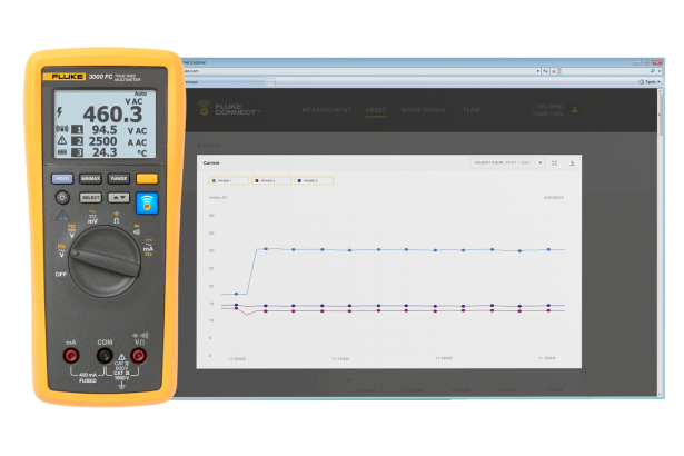 Fluke 3000 FC Series, True-RMS Wireless Digital Multimeter