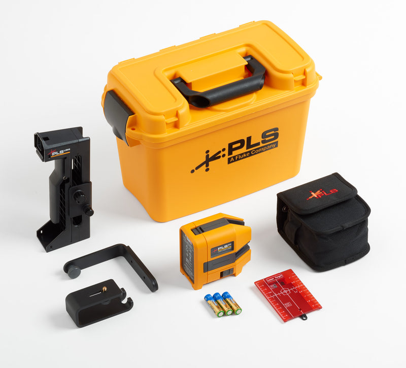 Fluke PLS 6R KIT, Cross Line and Point Red Laser Level Kit - Pacific Laser Systems - 5009438