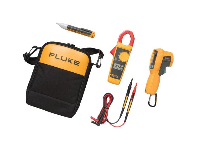 Fluke 62 MAX+/323/1AC IR Thermometer, Clamp Meter and Voltage Detector Kit